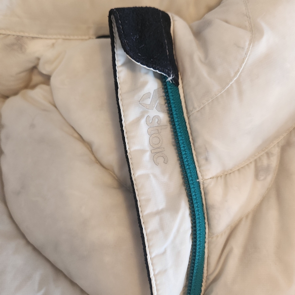 Stoic White Down Jacket, Size Medium - image 8